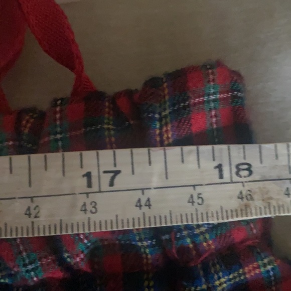 Vintage madras plaid skirt Red/Blue/Green no tag large - Picture 3 of 5